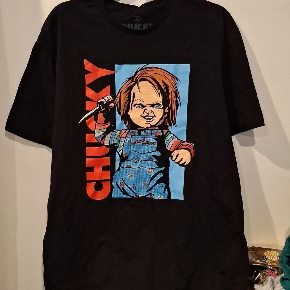 Universal Studios Chucky Child’s Play Mens Size L Black Short Sleeved T-shirt